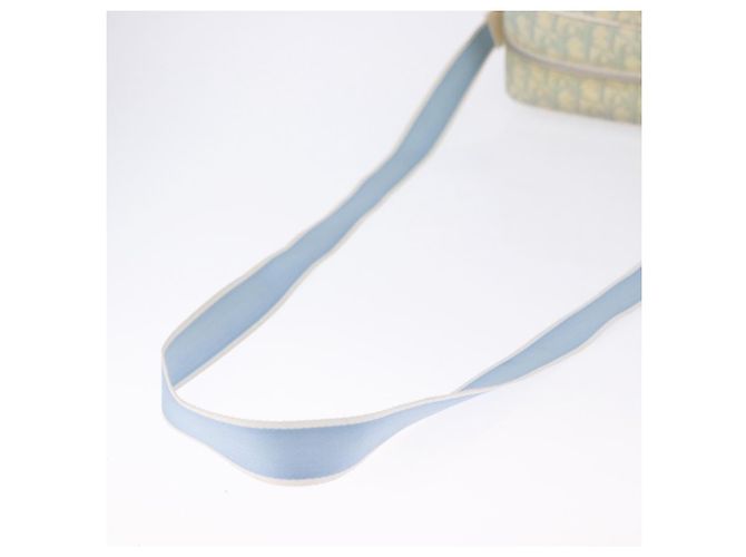 Sac à bandoulière Christian Dior Trotter Canvas PVC Bleu Clair Argent Auth BA14424 Argenté - vue 9