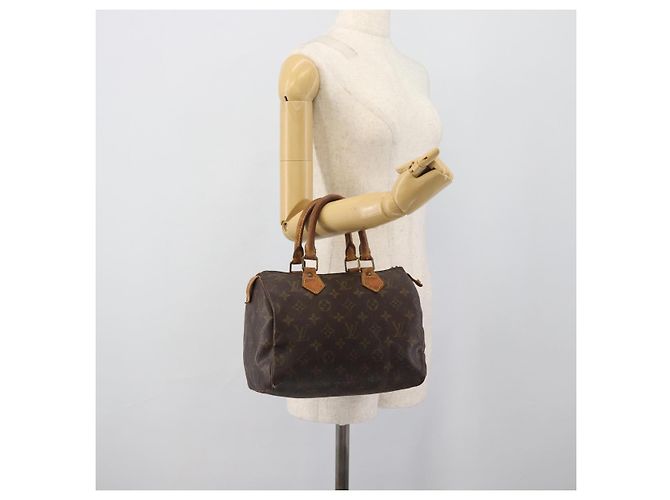 LOUIS VUITTON Borsa Monogram Speedy 25 M41528 LV Auth 190071 Monogramma - vista 21