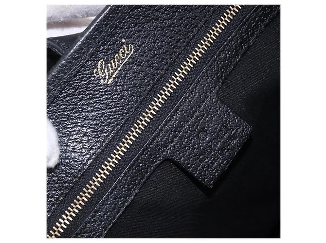 Borsa GUCCI Jackie in tela nera e oro 145818 Auth BA14468A Nero D'oro - vista 18