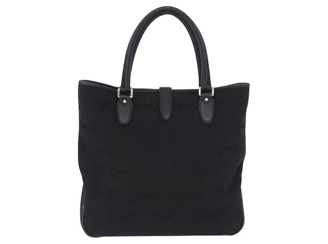 Borsa GUCCI Jackie in tela nera e oro 145818 Auth BA14468A Nero D'oro - vista 2