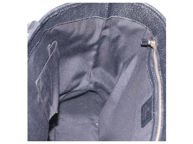 Borsa GUCCI Jackie in tela nera e oro 145818 Auth BA14468A Nero D'oro - vista 20