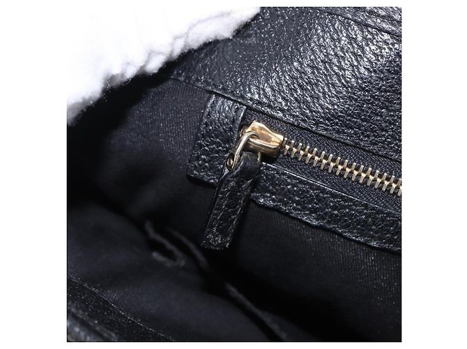 Borsa GUCCI Jackie in tela nera e oro 145818 Auth BA14468A Nero D'oro - vista 21