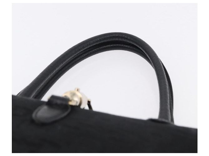 Borsa GUCCI Jackie in tela nera e oro 145818 Auth BA14468A Nero D'oro - vista 8