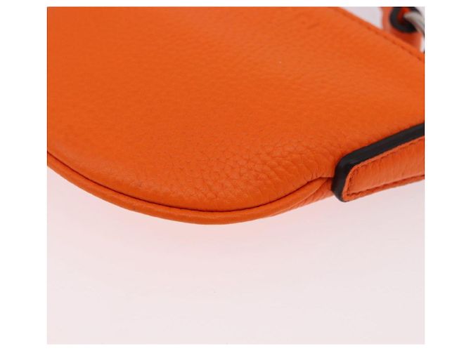 Borsa a tracolla GUCCI Web Sherry Line in pelle Arancione Argento 821831 Auth bs36086M - vista 15