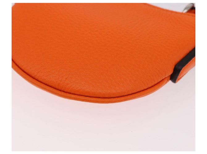 Borsa a tracolla GUCCI Web Sherry Line in pelle Arancione Argento 821831 Auth bs36086M - vista 17