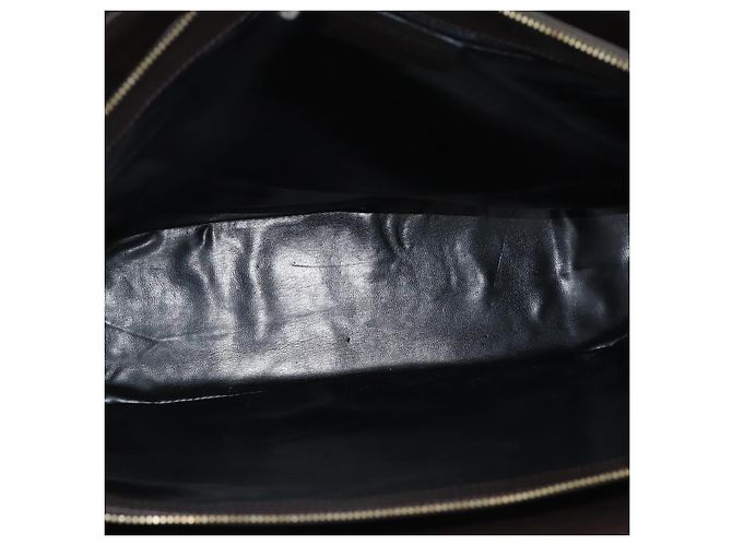 Borsa Tote Salvatore Ferragamo in pelle marrone e oro Auth ar14058 D'oro - vista 10