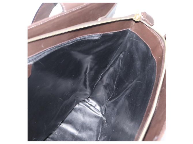 Borsa Tote Salvatore Ferragamo in pelle marrone e oro Auth ar14058 D'oro - vista 18