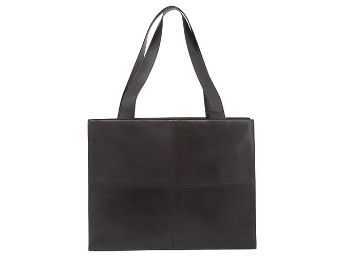 Borsa Tote Salvatore Ferragamo in pelle marrone e oro Auth ar14058 D'oro - vista 2