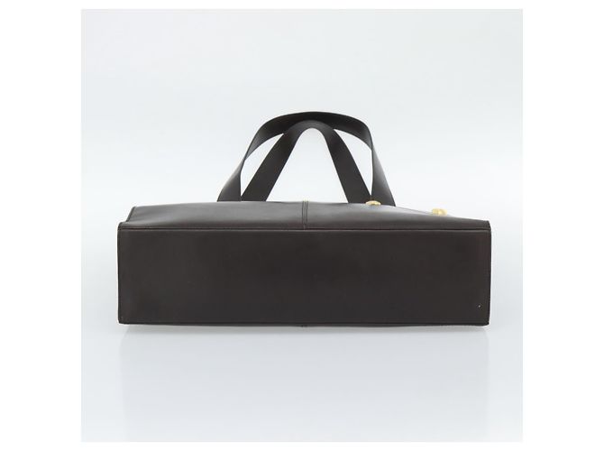 Borsa Tote Salvatore Ferragamo in pelle marrone e oro Auth ar14058 D'oro - vista 5