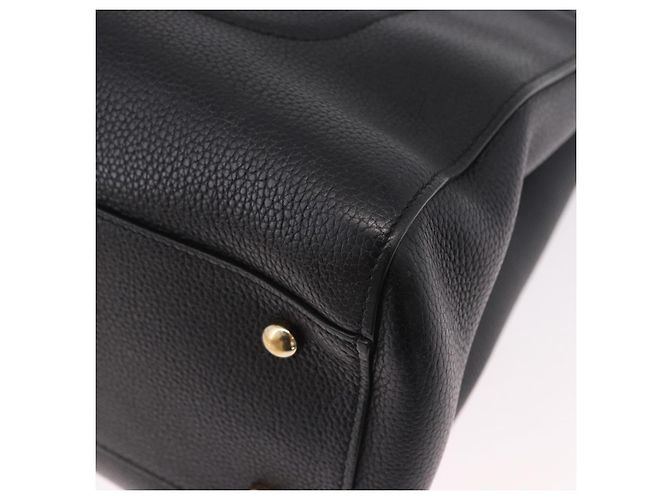 Borsa Tote CHANEL Neo Executive in pelle caviar 2way Nero Oro CC Auth yk20629SAM D'oro - vista 15