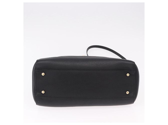 Borsa Tote CHANEL Neo Executive in pelle caviar 2way Nero Oro CC Auth yk20629SAM D'oro - vista 5