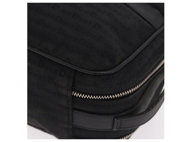 Christian Dior Clutch Bag Canvas Schwarz Silber Auth bs36170 - Ansicht 14
