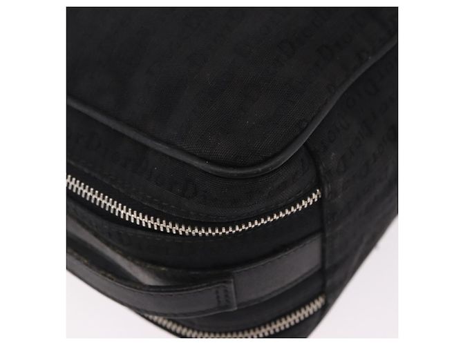 Christian Dior Clutch Bag Canvas Schwarz Silber Auth bs36170 - Ansicht 15