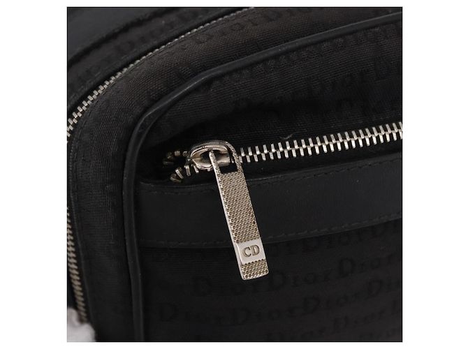 Christian Dior Clutch Bag Canvas Schwarz Silber Auth bs36170 - Ansicht 17