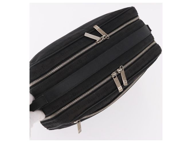 Christian Dior Clutch Bag Canvas Schwarz Silber Auth bs36170 - Ansicht 5