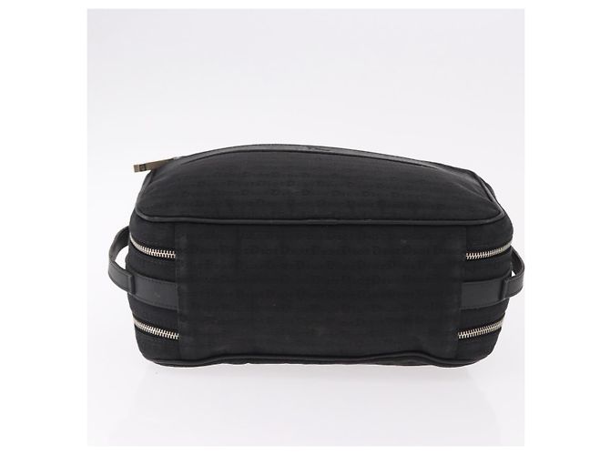 Christian Dior Clutch Bag Canvas Schwarz Silber Auth bs36170 - Ansicht 6