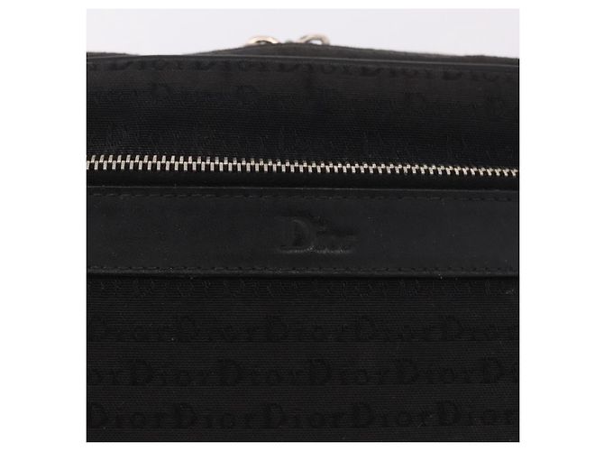 Christian Dior Clutch Bag Canvas Schwarz Silber Auth bs36170 - Ansicht 8