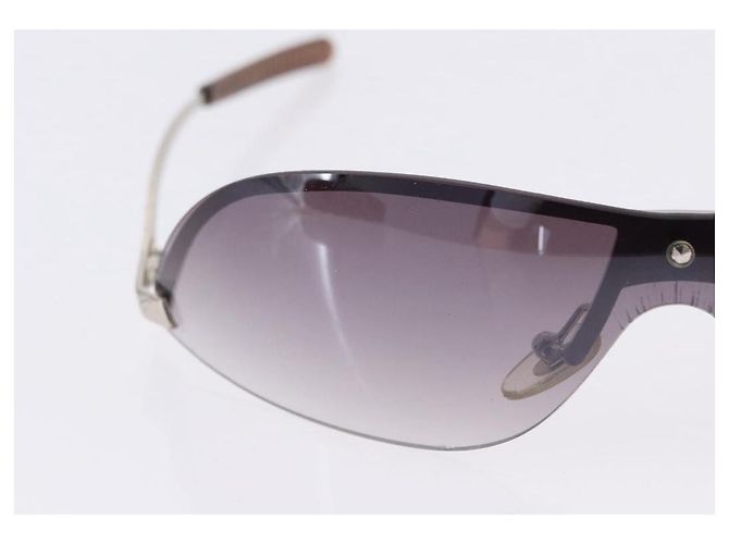 Occhiali da Sole GUCCI Metallo Plastica 3 Set Argento Marrone Auth SW2628 - vista 10