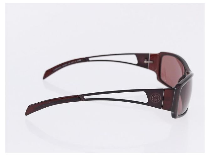 Occhiali da Sole GUCCI Metallo Plastica 3 Set Argento Marrone Auth SW2628 - vista 18