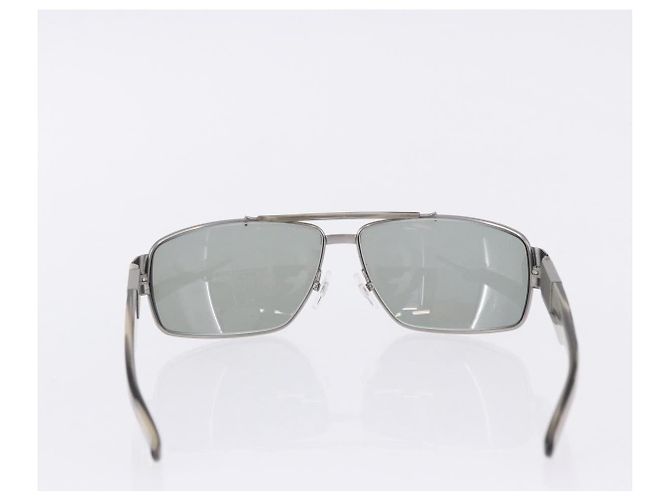 Occhiali da Sole GUCCI Metallo Plastica 3 Set Argento Marrone Auth SW2628 - vista 3