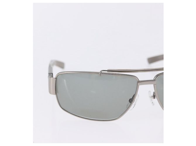 Occhiali da Sole GUCCI Metallo Plastica 3 Set Argento Marrone Auth SW2628 - vista 4