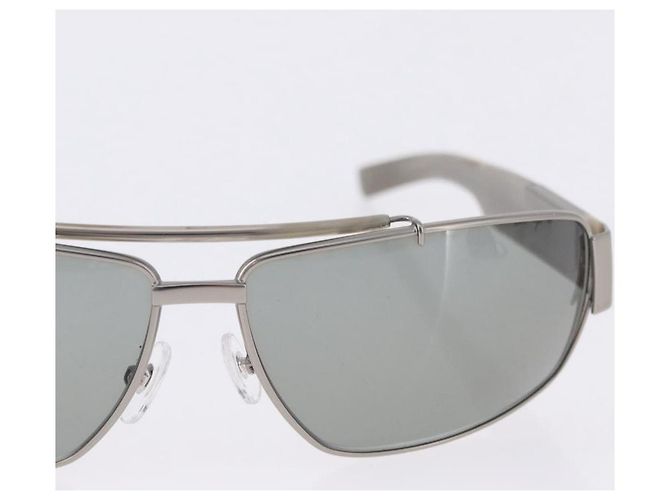 Occhiali da Sole GUCCI Metallo Plastica 3 Set Argento Marrone Auth SW2628 - vista 5