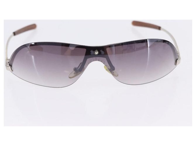 Occhiali da Sole GUCCI Metallo Plastica 3 Set Argento Marrone Auth SW2628 - vista 8