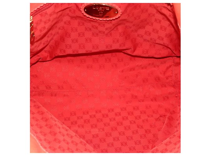 Bolso Tote LOEWE de piel rojo oro Auth fm5379 Roja Dorado - vista 11