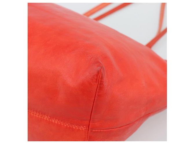 Bolso Tote LOEWE de piel rojo oro Auth fm5379 Roja Dorado - vista 15
