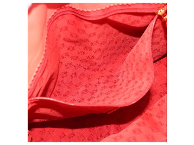 Bolso Tote LOEWE de piel rojo oro Auth fm5379 Roja Dorado - vista 21
