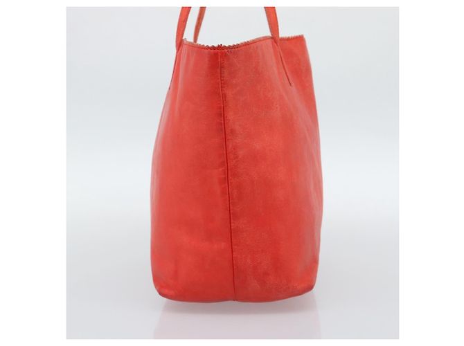 Bolso Tote LOEWE de piel rojo oro Auth fm5379 Roja Dorado - vista 3