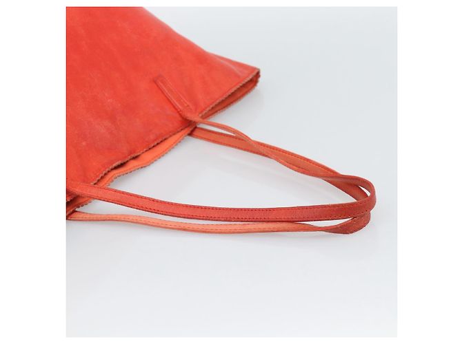 Bolso Tote LOEWE de piel rojo oro Auth fm5379 Roja Dorado - vista 7