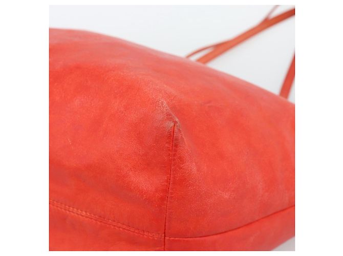 Bolso Tote LOEWE de piel rojo oro Auth fm5379 Roja Dorado - vista 9