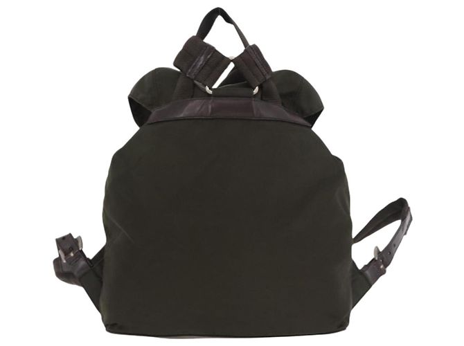 Rucksack PRADA Nylon Khaki Silver Auth ar14006 Silber - Ansicht 2