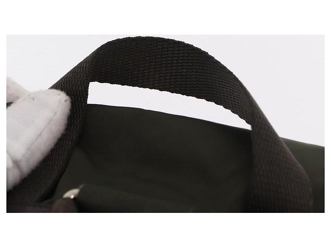Rucksack PRADA Nylon Khaki Silver Auth ar14006 Silber - Ansicht 8