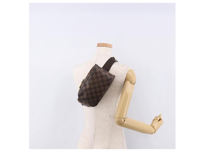 LOUIS VUITTON Borsa a tracolla Damier Ebene Geronimos N51994 LV Auth 191255 - vista 23