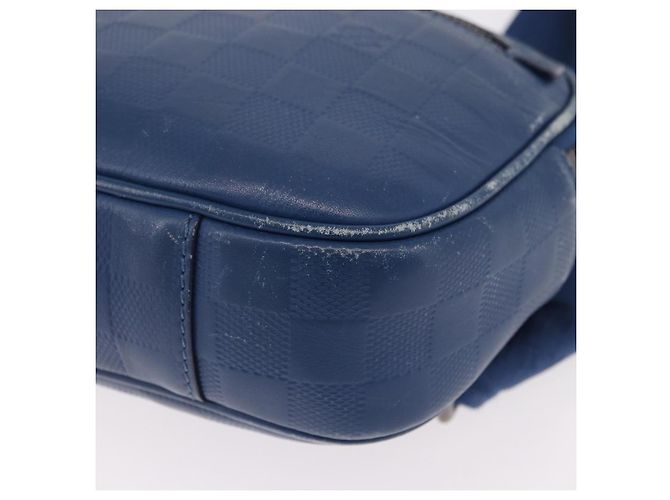 LOUIS VUITTON Borsa a tracolla Damier Infini Ambreil Neptune N41354 LV Auth 191781 Blu - vista 16