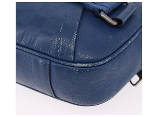 LOUIS VUITTON Borsa a tracolla Damier Infini Ambreil Neptune N41354 LV Auth 191781 Blu - vista 18