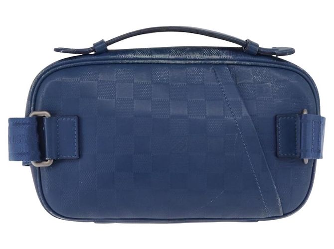 LOUIS VUITTON Borsa a tracolla Damier Infini Ambreil Neptune N41354 LV Auth 191781 Blu - vista 2