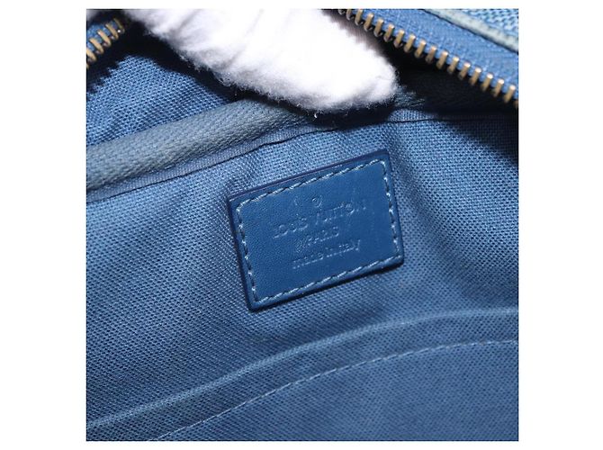 LOUIS VUITTON Borsa a tracolla Damier Infini Ambreil Neptune N41354 LV Auth 191781 Blu - vista 20