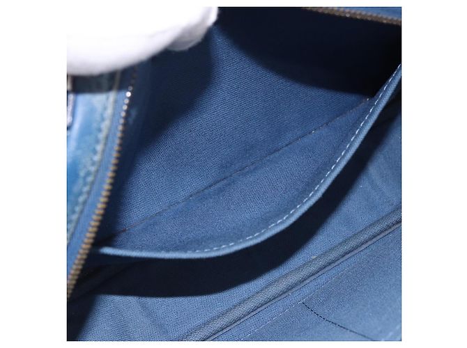 LOUIS VUITTON Borsa a tracolla Damier Infini Ambreil Neptune N41354 LV Auth 191781 Blu - vista 23