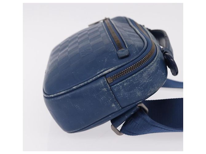 LOUIS VUITTON Borsa a tracolla Damier Infini Ambreil Neptune N41354 LV Auth 191781 Blu - vista 3