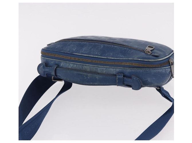 LOUIS VUITTON Borsa a tracolla Damier Infini Ambreil Neptune N41354 LV Auth 191781 Blu - vista 6