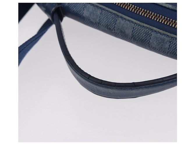 LOUIS VUITTON Borsa a tracolla Damier Infini Ambreil Neptune N41354 LV Auth 191781 Blu - vista 7