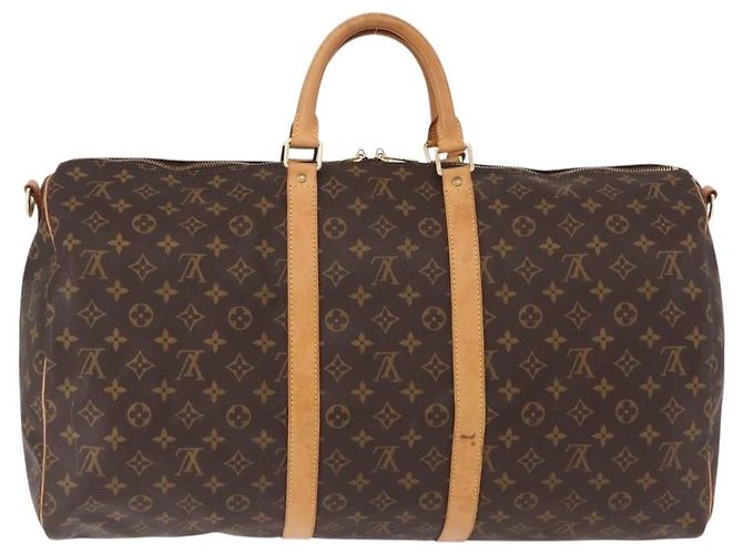 LOUIS VUITTON Monogram Keepall Bandouliere 55 Bolsa Boston M41414 LV Auth 191259A Monograma - vista 2