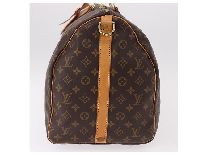 LOUIS VUITTON Monogram Keepall Bandouliere 55 Bolsa Boston M41414 LV Auth 191259A Monograma - vista 4