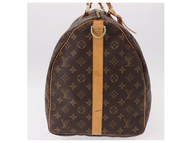 LOUIS VUITTON Monogram Keepall Bandouliere 55 Bolsa Boston M41414 LV Auth 191259A Monograma - vista 6