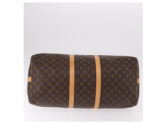 LOUIS VUITTON Monogram Keepall Bandouliere 55 Bolsa Boston M41414 LV Auth 191259A Monograma - vista 7