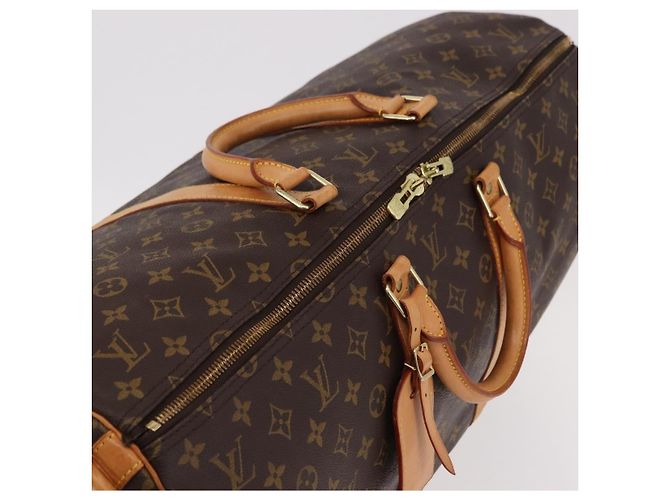 LOUIS VUITTON Monogram Keepall Bandouliere 55 Bolsa Boston M41414 LV Auth 191259A Monograma - vista 8