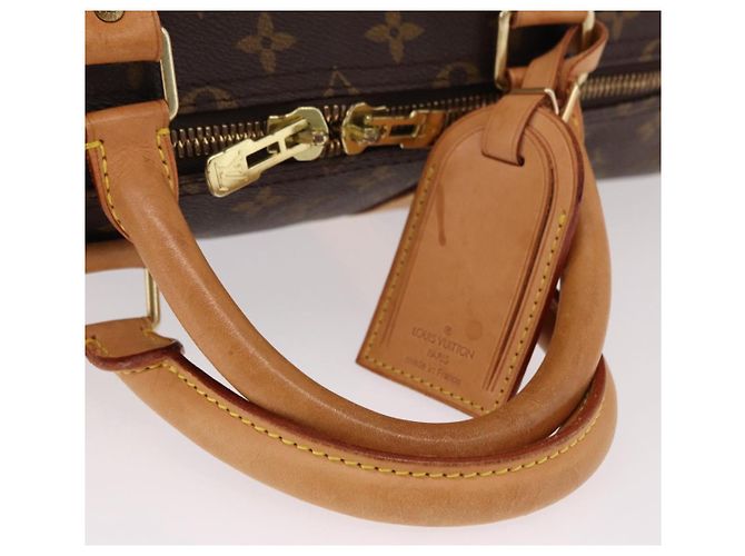 LOUIS VUITTON Monogram Keepall Bandouliere 55 Bolsa Boston M41414 LV Auth 191259A Monograma - vista 9
